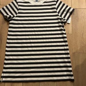 Old Navy Black and White Striped Dress